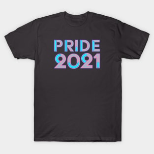 LGTBQ Pride Month Tee - 2021 - Trans Flag Colors T-Shirt